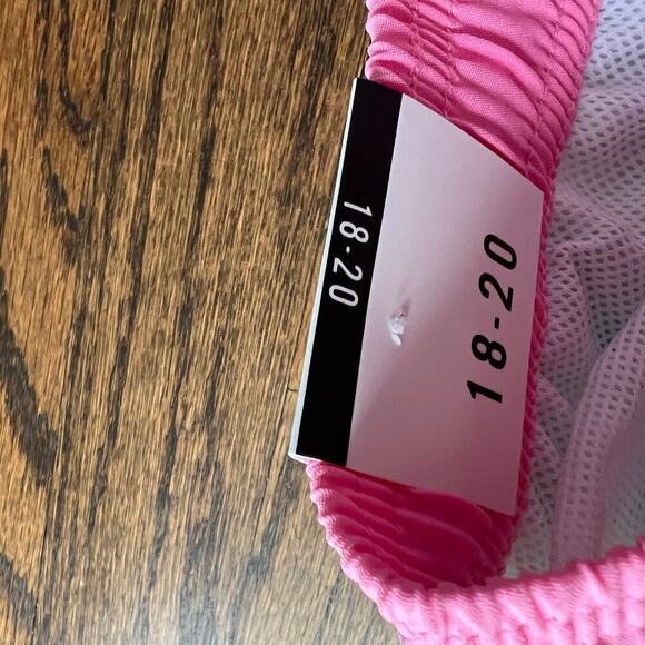 New Sovereign Code Lined Teen Boy Green Pink Swim Trunks Bottoms 18-20 - Picture 3 of 6